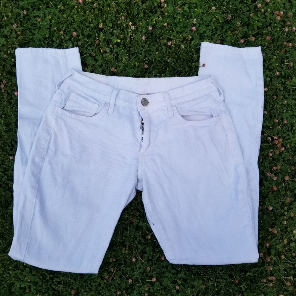 True religion white denim Jean's sz 26